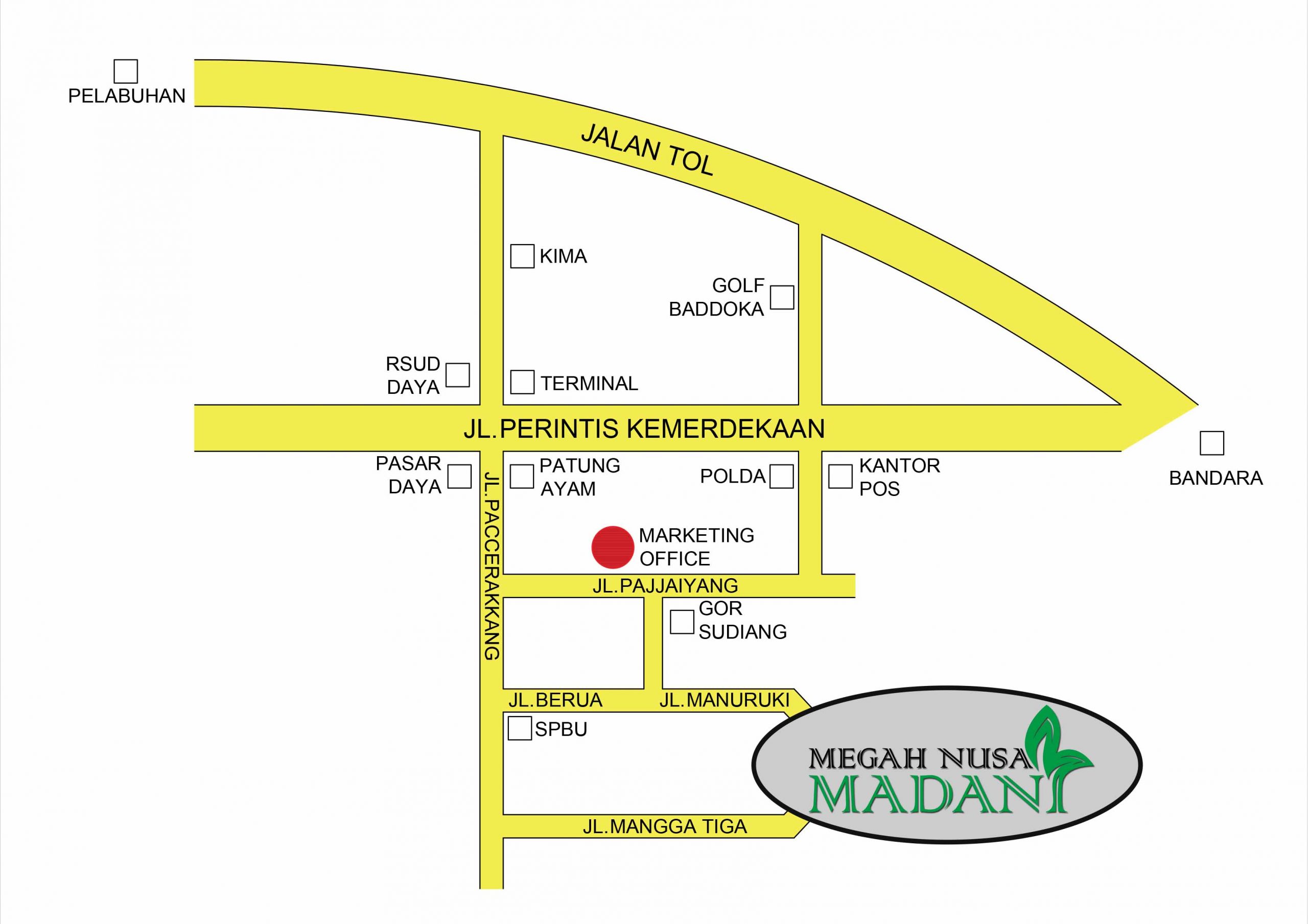 Lokasi Megah Nusa Madani