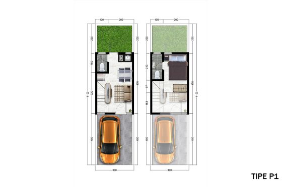 Denah Cluster Pinus P1